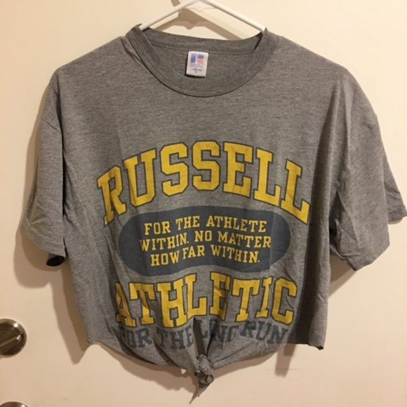 russell athletic crop top